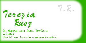 terezia rusz business card